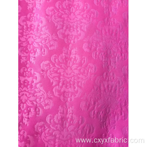 polyester pink purple emboss fabric